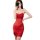 Sexy red lace babydoll nightgown with sheer design, perfect for women seeking elegant and sensual sleepwear.