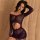Woman wearing a plus size sheer bodycon dress, a sexy lingerie set and seductive costume sleepwear for women.