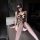 Seductive sheer lingerie set featuring open-crotch design, perfect for intimate moments. ideal for those seeking pure allure ...