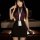 Woman wearing pure & seductive secretary skirt set — modest yet alluring air hostess costume with lanyard, perfect for nightc...