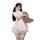 A cute nurse outfit featuring a white lace dress, high-slit design, and summer-ready mesh fabric, perfect for cosplay with ad...