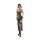 A woman wearing a qianyu mo silk-look lace bodysuit featuring chinese-inspired peacock embroidery, with a corset design and t...