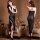 Qingran womens sensual sheer lace sleep dress featuring elegant mesh design, side slit, adjustable straps, and high heels for...