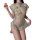 Seductive chinese-style lace cheongsam lingerie - sheer midnight temptation robe for romantic nights, featuring intricate flo...