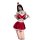 Seductive lace bodysuit dress - holiday-themed naughty lingerie set for new year & christmas, featuring festive cherries and ...