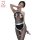 Seductive lace bodysuit womens maid costume - sheer mesh pure temptation outfit with open-crotch & cut-out design