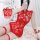 Seductive lace cheongsam lingerie set – vintage high-neck, slit fit, sheer cut-out, elegant red design with intricate pattern...