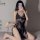 Seductive lingerie sleepwear set - busty-enhancing midnight romance nightwear for women, featuring intricate lace design and ...