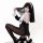 Seductive nun costume lingerie featuring an open-crotch design, combining modesty with allure for role play outfits.