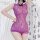 Seductive vintage qipao lingerie set - sexy lace-up high-neck slit robe with sheer cut-outs