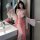 Sensual chinese-inspired lace bodysuit with sheer hanfu skirt, perfect for belly dance performances or playful intimacy momen...