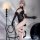 Elegant black leather look bodysuit with split design, perfect for women seeking sensual allure. ideal for evening wear or th...