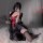 Elegant black sensual hanfu lingerie set featuring intricate designs, perfect for an ancient chinese style bedroom outfit. no...