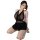 Sensual lace lingerie set featuring sheer bodysuit and matching sleepwear, perfect for plus-size women seeking elegant and se...