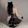 Sexy catwoman sleep dress - lace off-shoulder nightgown & maid costume set for women, featuring cat ears and black lace detai...