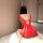 Sexy christmas lingerie set - red fuzzy bodycon mesh dress for couples play & holiday romance