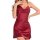 Sexy cross-back summer slip nightgown - trendy womens lace tank top lingerie set for date night