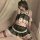 Sexy maid costume set featuring black lace lingerie and stockings, perfect for erotic sleepwear outfits.