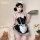 Sexy maid costume set for women – lace sleep dress & matching underwear, cute qqny style