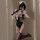 Sexy maid costume for women featuring a lacy pure bodysuit with no-remove design, perfect for bold cosplay outfits.