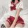 Sexy mesh role play lingerie set featuring a cute schoolgirl jk uniform skirt and sailor outfit, perfect for nightclub cospla...
