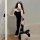 Sexy nun costume set - lacy role play outfit with high slit sleep dress & cosplay ensemble for adults