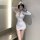 Sexy police cosplay costume for women - naughty flight attendant & ol secretary outfit, busty busty adult role play set