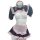 Sexy semi-sheer cosplay maid outfit - cute & alluring lacy sheer chemise with ruffled apron, sweet yet sultry costume