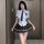 Sexy student uniform lingerie set - features a plaid skirt and tie, perfect for adults seeking a playful schoolgirl look.