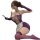 Sexy tear-away maid costume set - sheer mesh lingerie outfit with peekaboo butt & chest for role play & date night