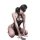 Sexy vintage cheongsam lingerie featuring high-slit lace sheer nightgown with retro floral embroidery and alluring cutouts.