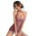 Sexy vintage-inspired lace cheongsam set featuring sheer mesh design, seductive sleepwear with ties, bodycon fit.