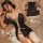 Sexy vintage qipao lingerie set - lace cut-out role play costume for women, flirty sleepwear & passionate outfit