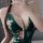 Sexy vintage qipao nightgown for women – high-waisted slit bodycon chinese style beaded lingerie sleep dress with floral patt...