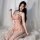 Suxingjia plus size sexy sleepwear - pure & tempting water-soluble lace backless nightgown featuring floral design and delica...