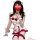 Sexy christmas costume with velvet design, perfect for holiday role play and festive fun.