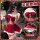 Velvet christmas reindeer costume set - sexy off-shoulder two-piece sleepwear for women, festive lingerie outfit