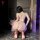Vintage chinese-inspired sexy sleepwear set featuring a tight-fitting cheongsam nightgown with lace and high slit, perfect fo...
