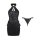 Vintage chinese-style lingerie set - retro qipao dress with high slits, backless design & decorative knot buttons