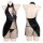 Womens seductive sheer cheongsam top with butterfly detail & tied waist - sensual lingerie set