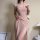 Womens sexy lace mesh nightgown - sheer seductive slip dress with side slit, comfortable & alluring sleepwear