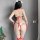 Xianyi sensual chinese-inspired lingerie set – pure & alluring three-piece doudou outfit for women featuring festive red desi...