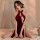 Elegant vintage cheongsam dress featuring high slit and mandarin collar, perfect for sensual y2k-inspired lingerie sets.