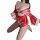Elegant red yasamii kimono lingerie set with floral patterns, perfect for adult role play and cosplay.
