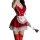 Sexy maid costume with open-crotch design, perfect for role play and holiday fun. includes red dress, lace details, and playf...