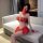 New year red sensual lingerie set - exotic dance-inspired chinese vogue split style empress wu outfit for couples, featuring ...