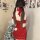 Sexy red velvet bodysuit with sparkles, christmas bunny girl design, festive lingerie set, perfect for holiday outfits.