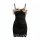 Elegant lace floral bodice with rose embellishments, perfect evening slip dress for women.