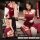 Feimu sexy lace rose one-shoulder backless bodycon nightdress - red floral sleepwear set zy188, elegant design with lace deta...